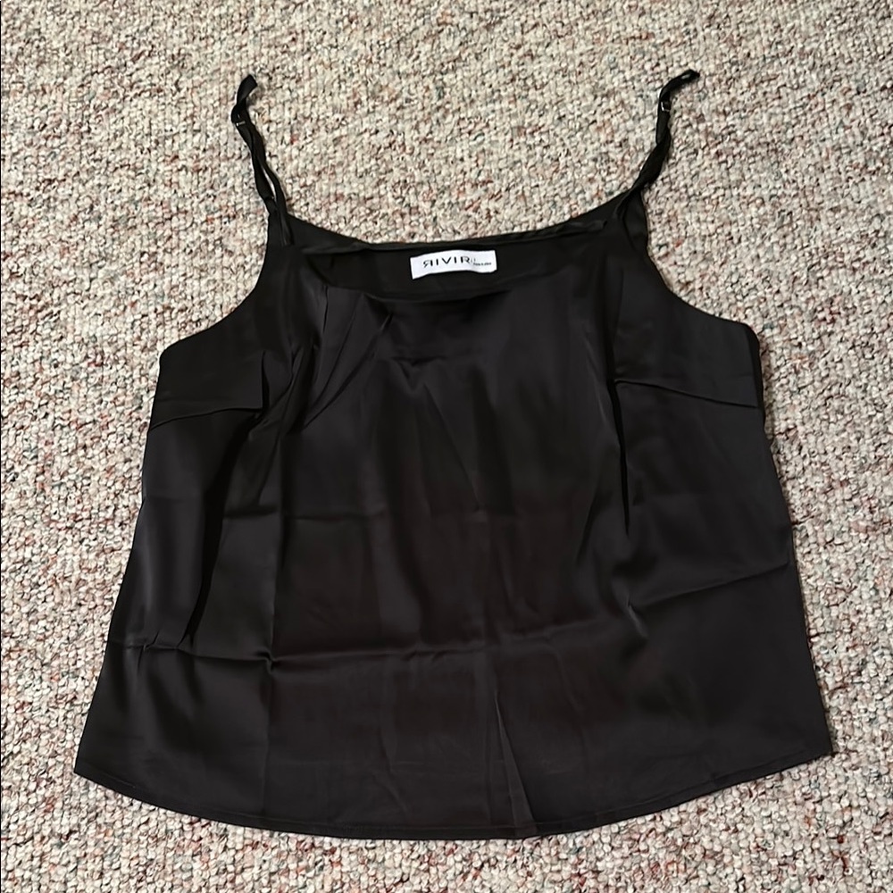 Black Women's silk Top